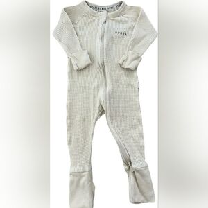 Bonds Cream Waffle Knit Kids Footie